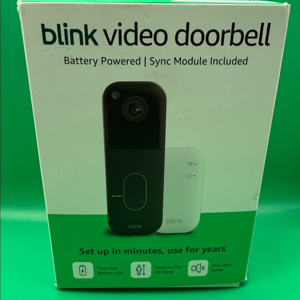 Blink Video Doorbell - Black and White